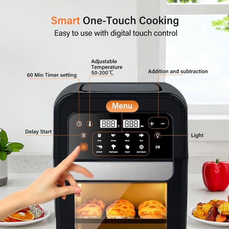 8-in-1 Digital Air Fryer with Digital Touch Screen