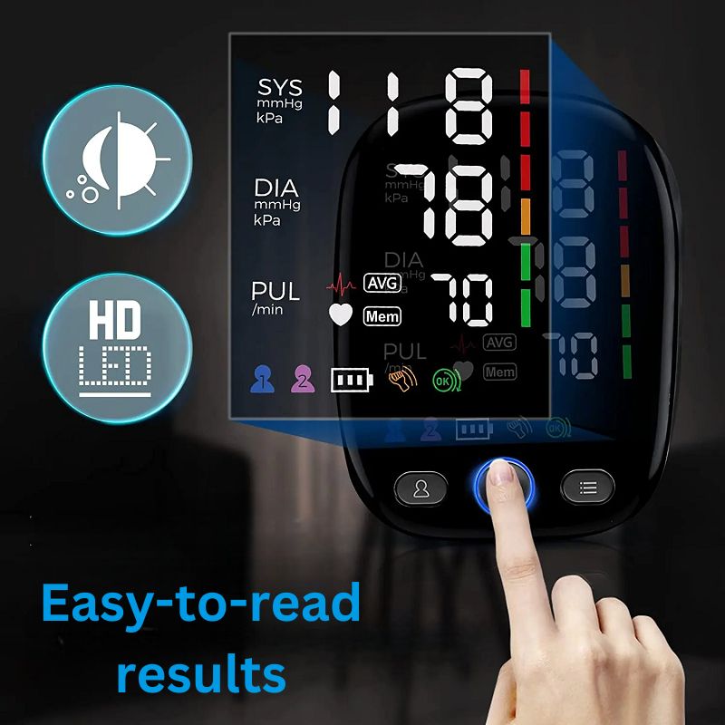 Blood Pressure Monitor with LED Display