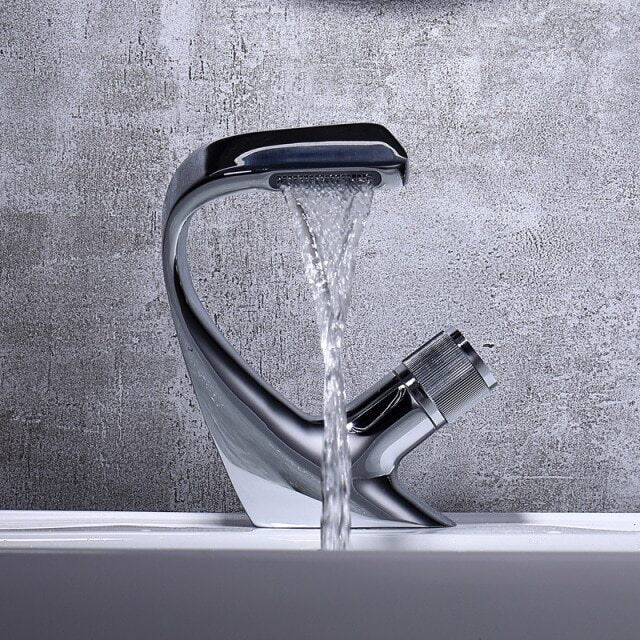 Modern Curved Bathroom Faucet