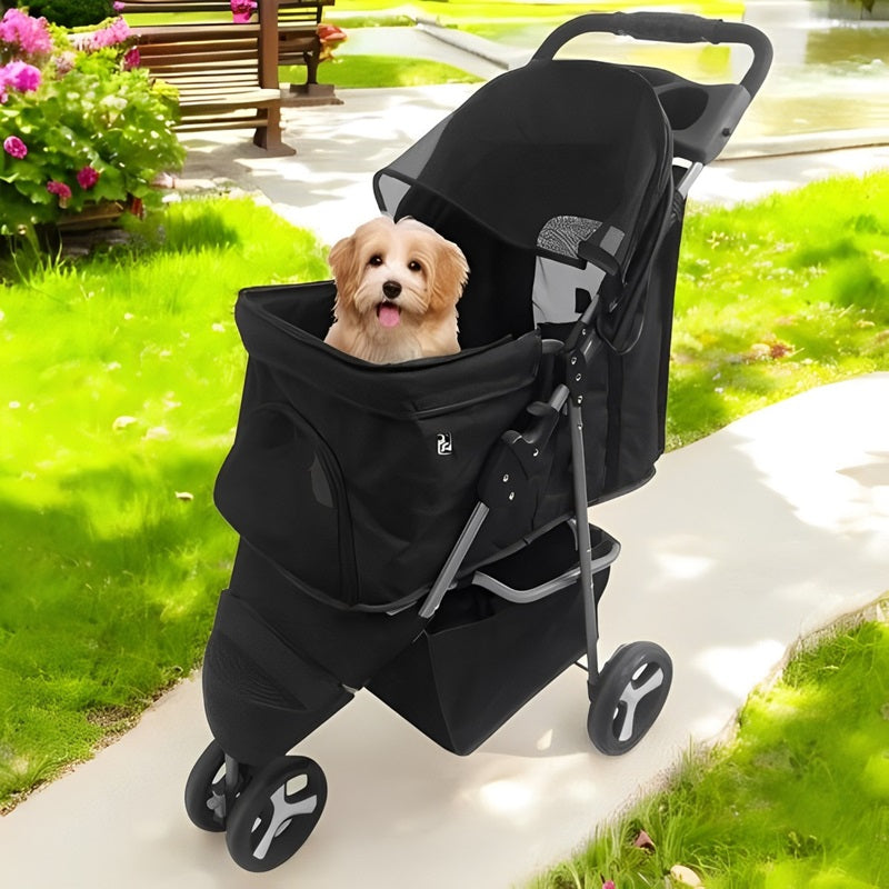 Foldable Stroller for Small and Large Dogs