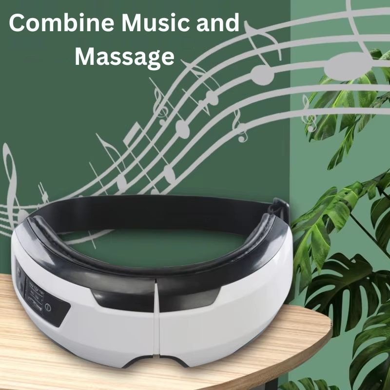 Portable Eye Massager with Soothing Heat, Vibration, and Bluetooth Music