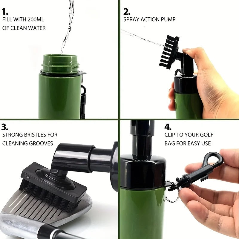 Portable Golf Club Cleaner Brush