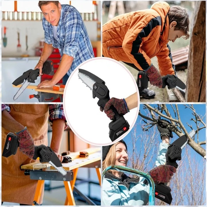 Powerful 6-Inch Mini Chainsaw