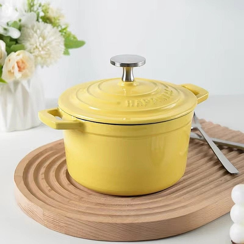 Mini Round Cast Iron Dutch Oven with Lid