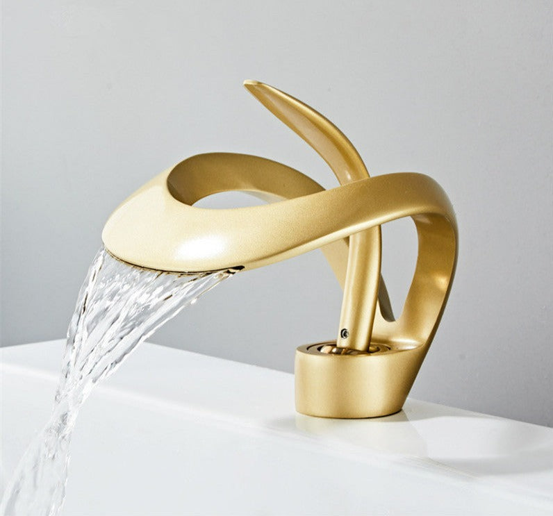 Modern Curved Bathroom Faucet