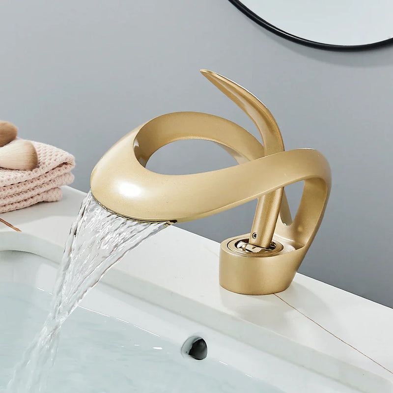 Modern Curved Bathroom Faucet