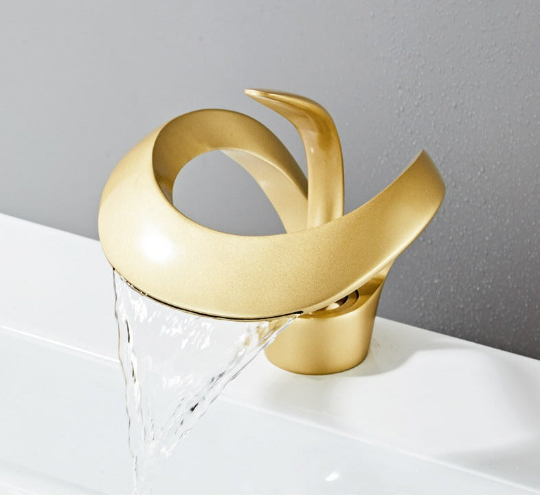 Modern Curved Bathroom Faucet