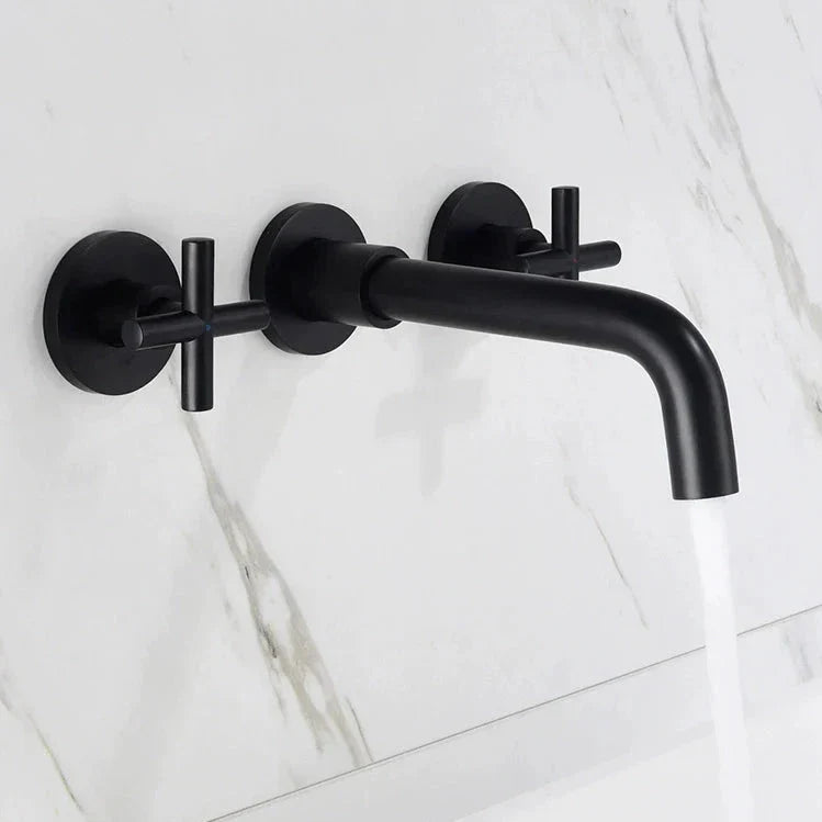 Retro Two-Handle Wall Mounted Faucet