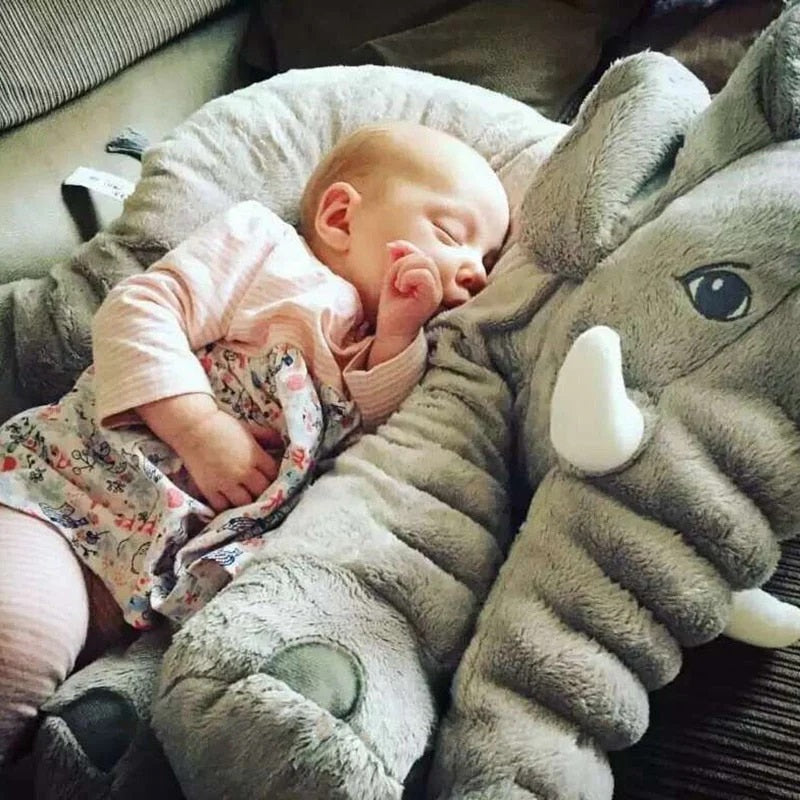 Huggable Baby Elephant Plush Pillow