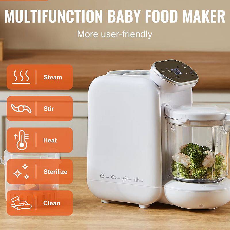 5-in-1 Baby Food Maker with with Advanced Safety Features