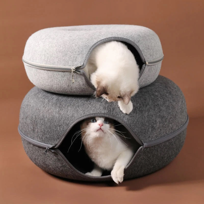 Interactive Donut Cat Cave