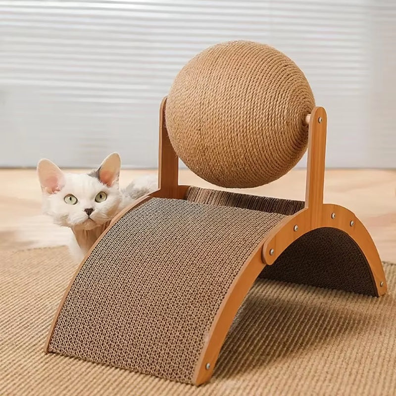 Durable Cat Scratching Post with Sisal Ball