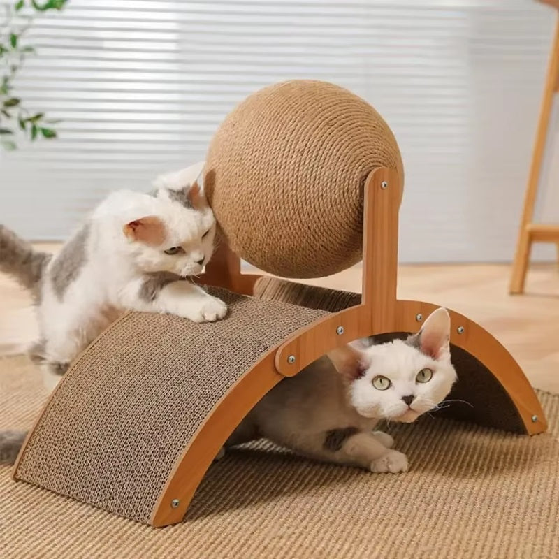 Durable Cat Scratching Post with Sisal Ball