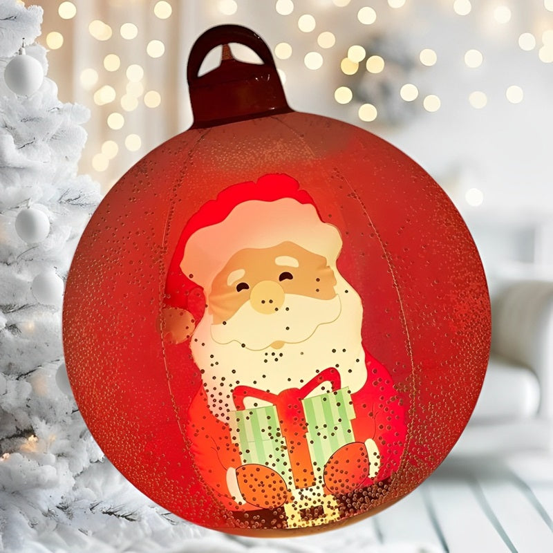 60CM Christmas Inflatable Ball with LED Lights