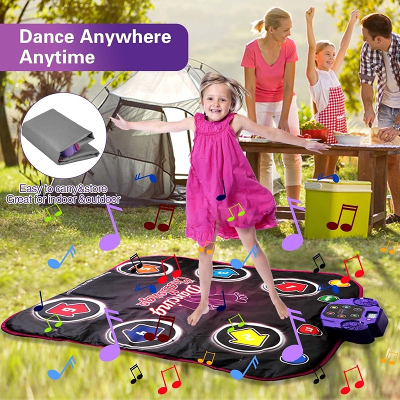 Interactive Dance Mat with 5 Levels of Fun and Challenges for Kids