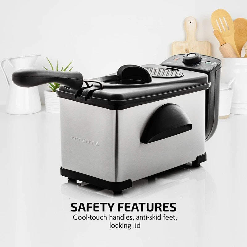 2L Electric Deep Fryer with Adjustable Temperature Control