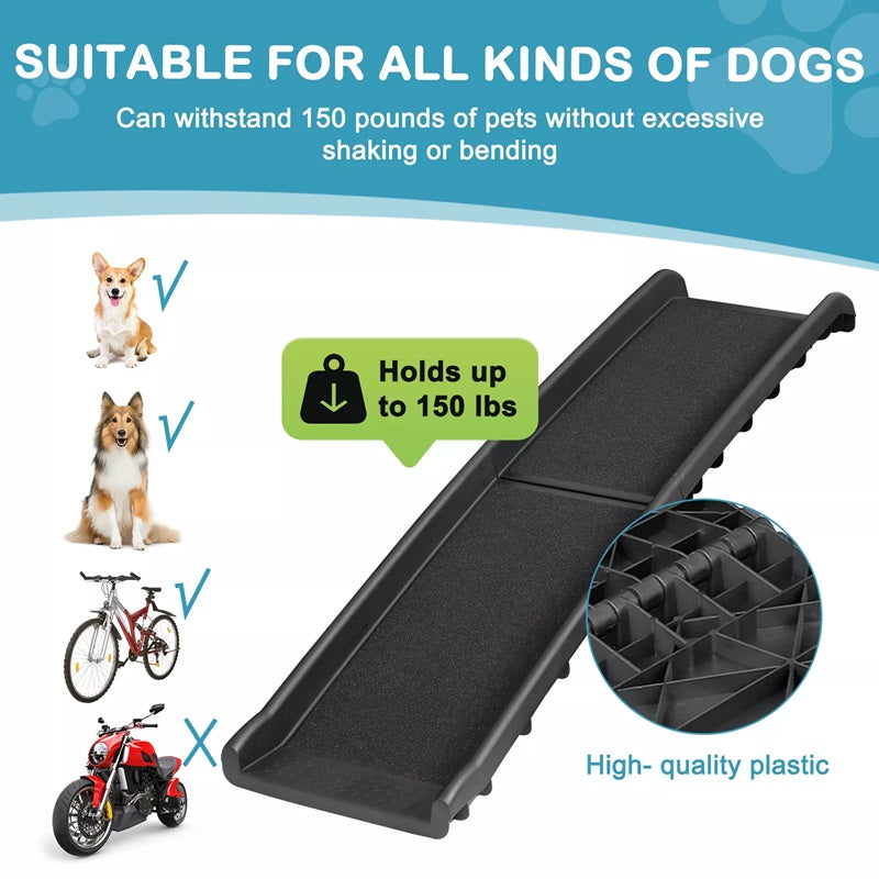 Foldable Pet Ramp with Non-Slip Surface