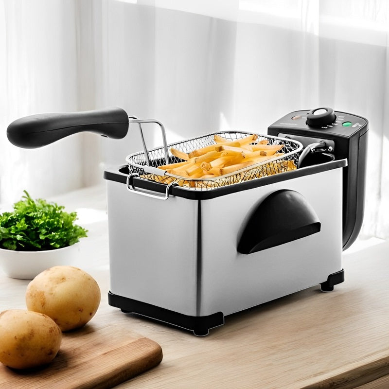 2L Electric Deep Fryer with Adjustable Temperature Control