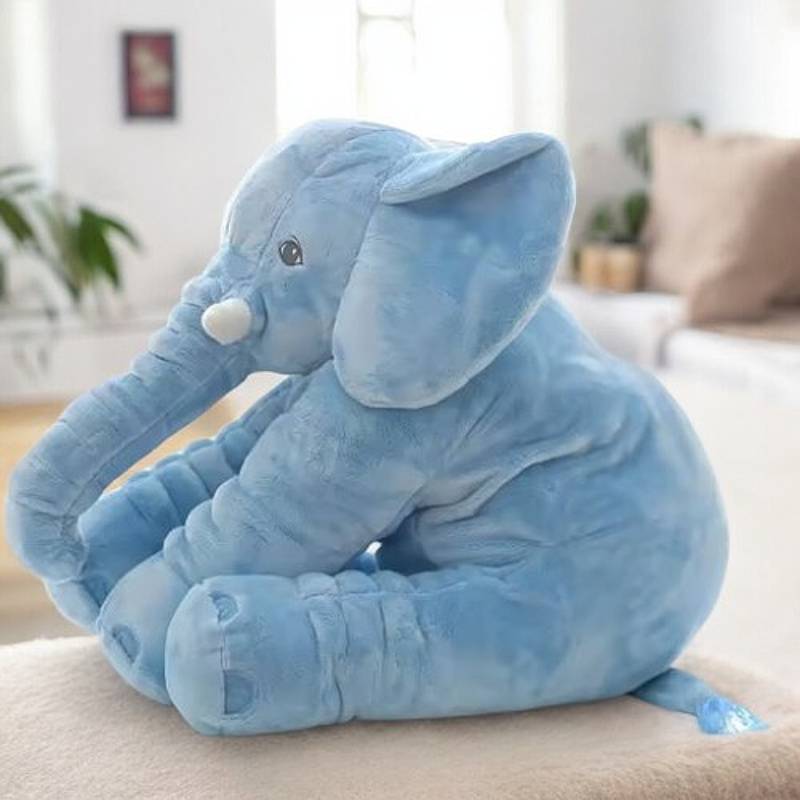 Huggable Baby Elephant Plush Pillow