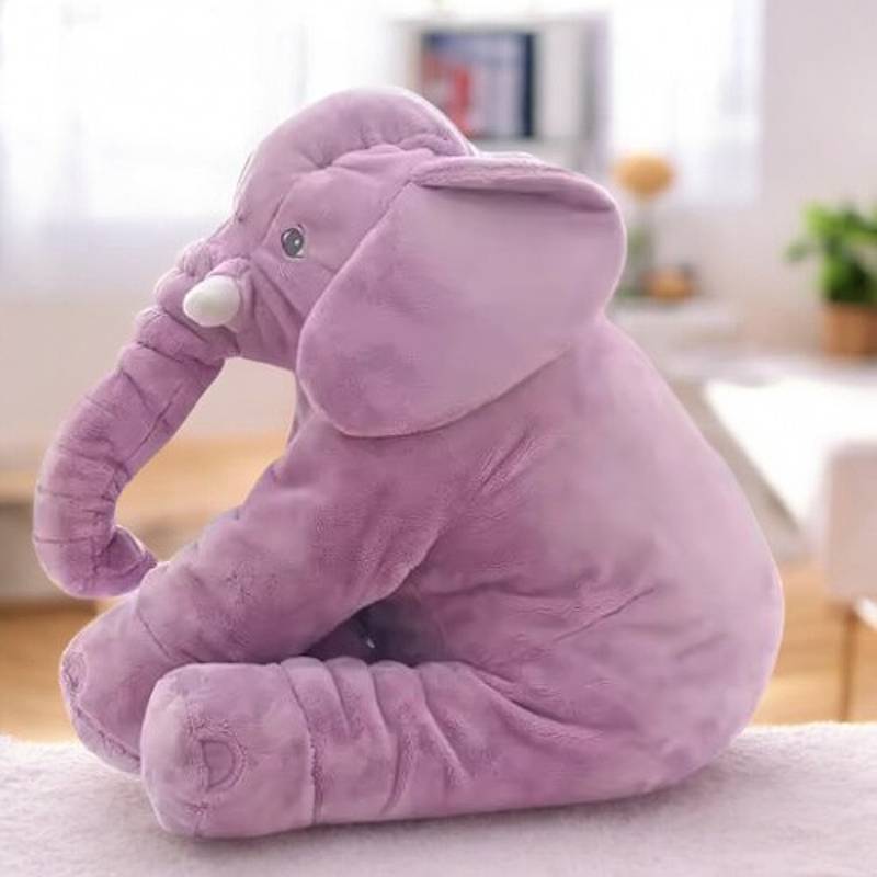 Huggable Baby Elephant Plush Pillow