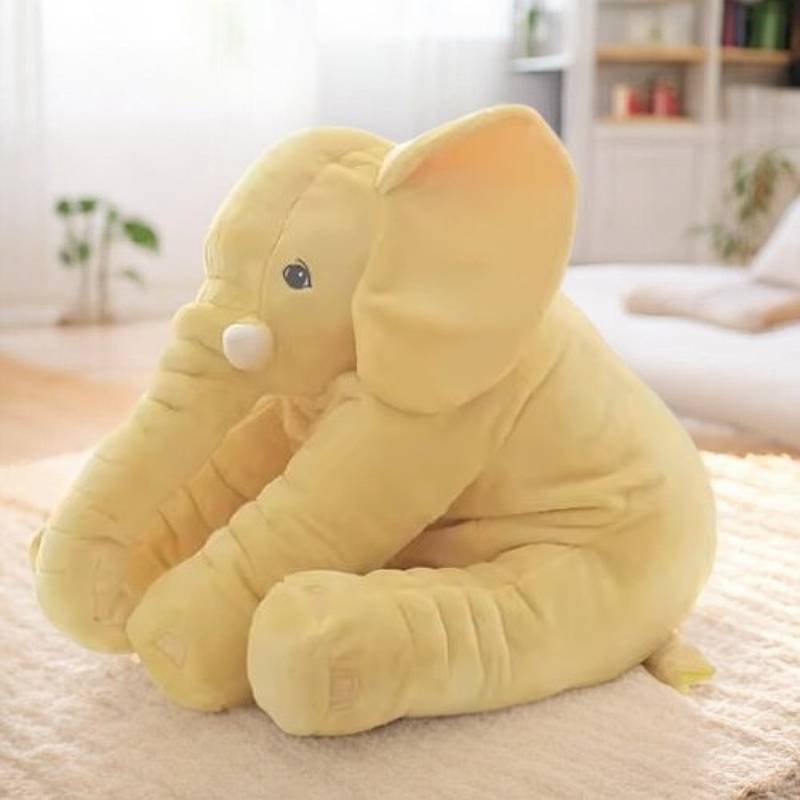 Huggable Baby Elephant Plush Pillow