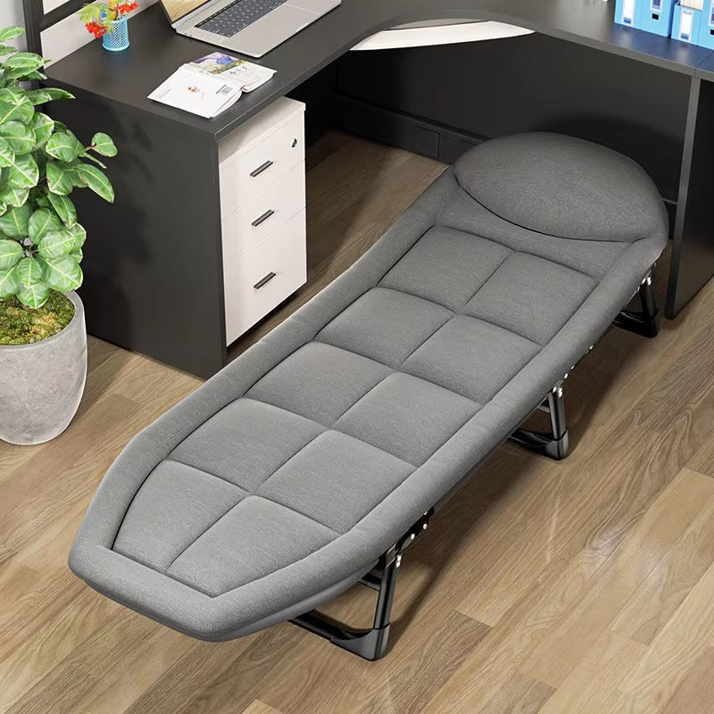 Folding Bed with Built-in Pillow & Side Pocket