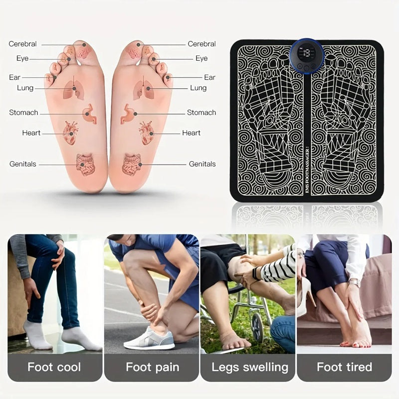 Electric EMS Foot Massager Mat