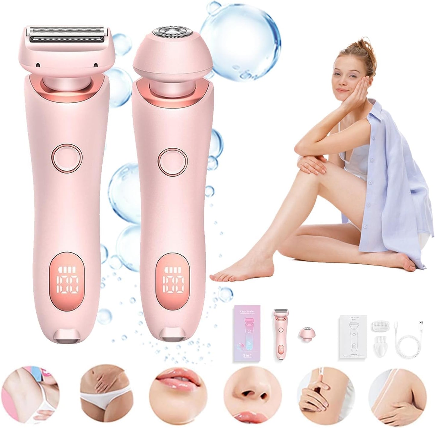 2-in-1 Hair Removal Trimmer