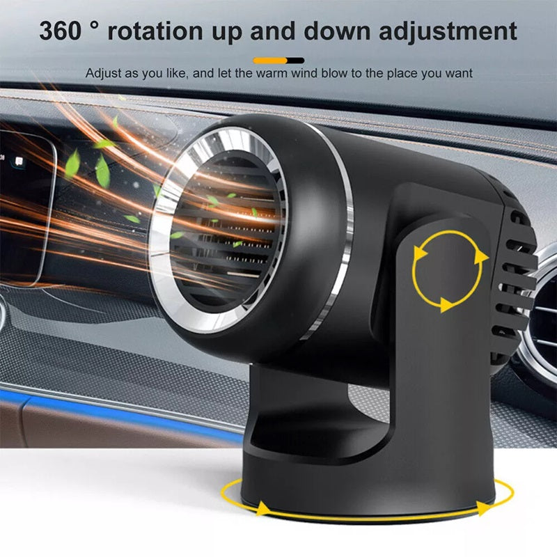 12V Portable Car Heater with 360° Rotation & Overheat Protection