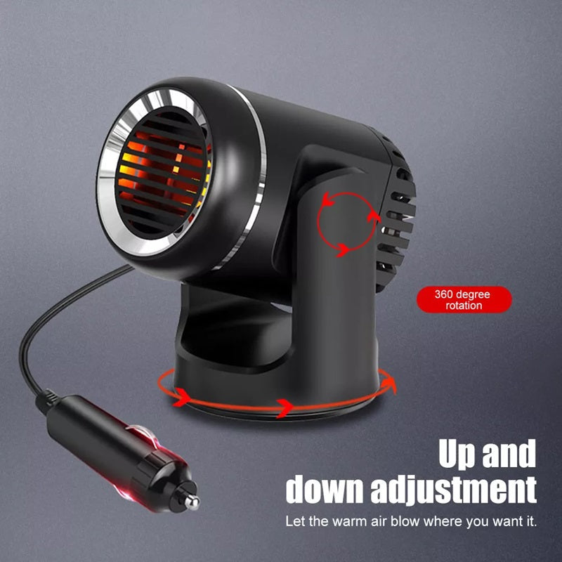 12V Portable Car Heater with 360° Rotation & Overheat Protection