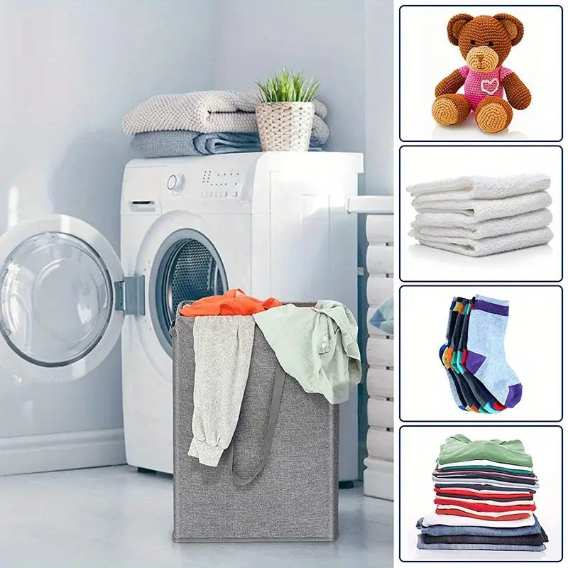 45L Slim Laundry Hamper with Lid