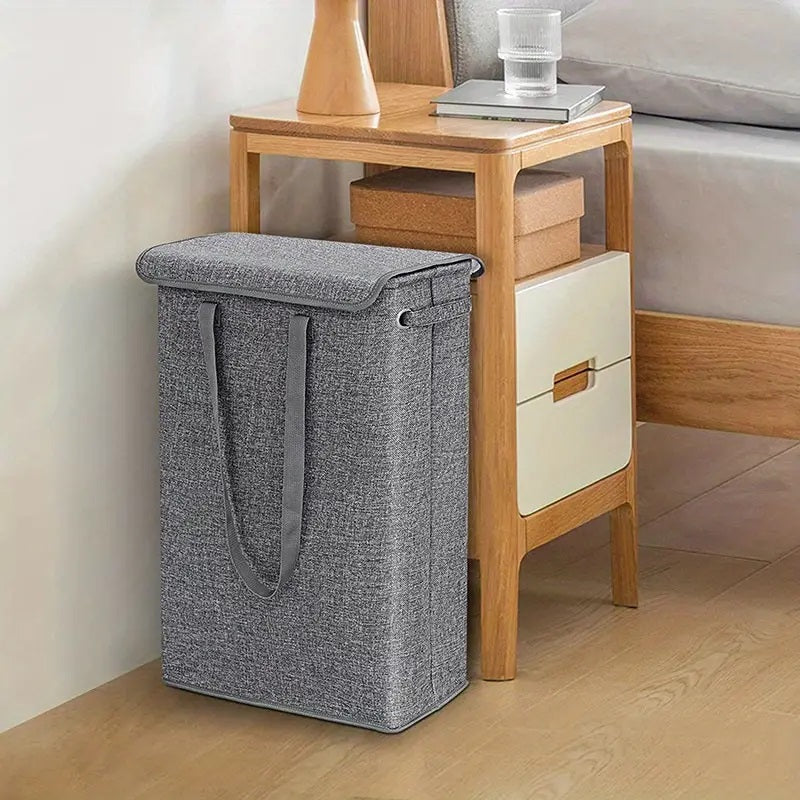 45L Slim Laundry Hamper with Lid