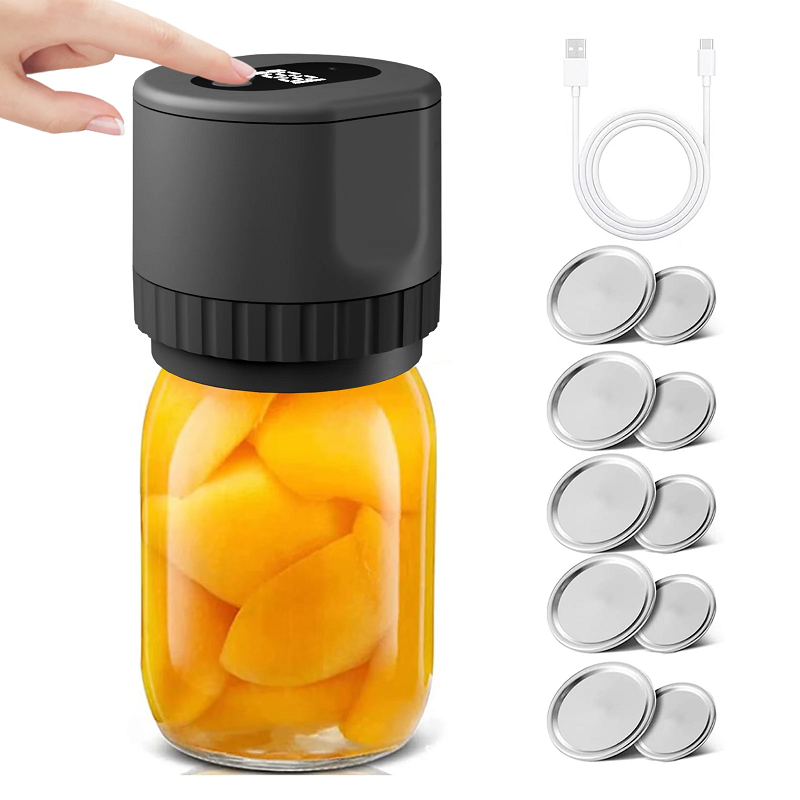 Electric Mason Jar Vacuum Sealer with LED Display