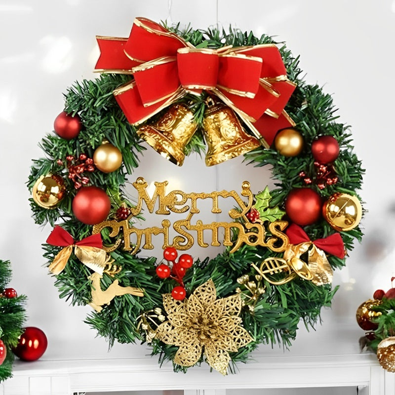 Elegant Christmas Wreath for Indoor and Outdoor Decoration - 12" x 12"