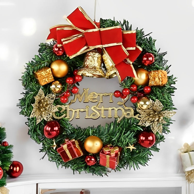 Elegant Christmas Wreath for Indoor and Outdoor Decoration - 12" x 12"