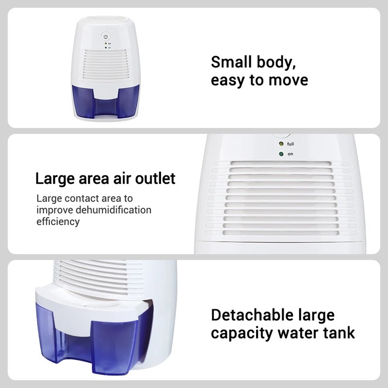 Portable Mini Dehumidifier for Quick Moisture Control