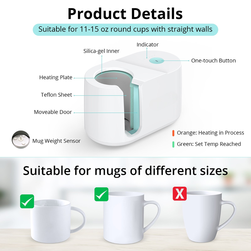 One-touch Automatic Mug Press Machine