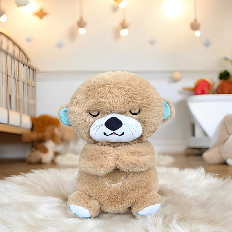 Calming Breathing Otter Toy with Music and Lights