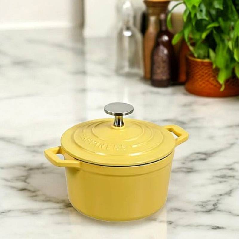 Mini Round Cast Iron Dutch Oven with Lid