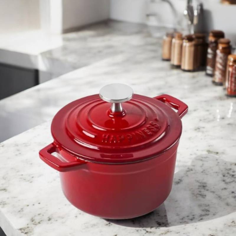 Mini Round Cast Iron Dutch Oven with Lid