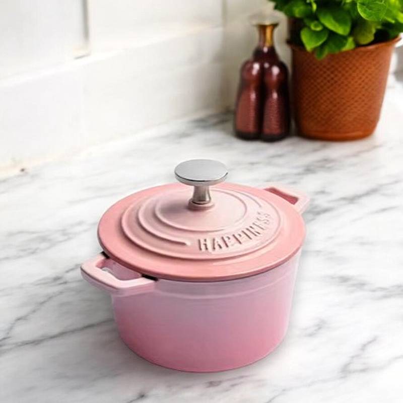 Mini Round Cast Iron Dutch Oven with Lid