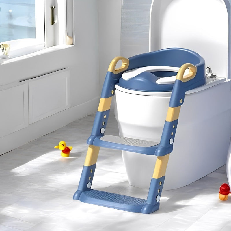 Foldable Potty Trainer Seat with Ladder for Toddler