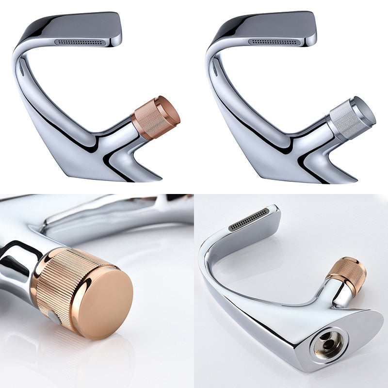 Modern Curved Bathroom Faucet