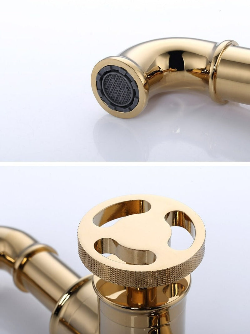 Retro Brass Bathroom Faucet