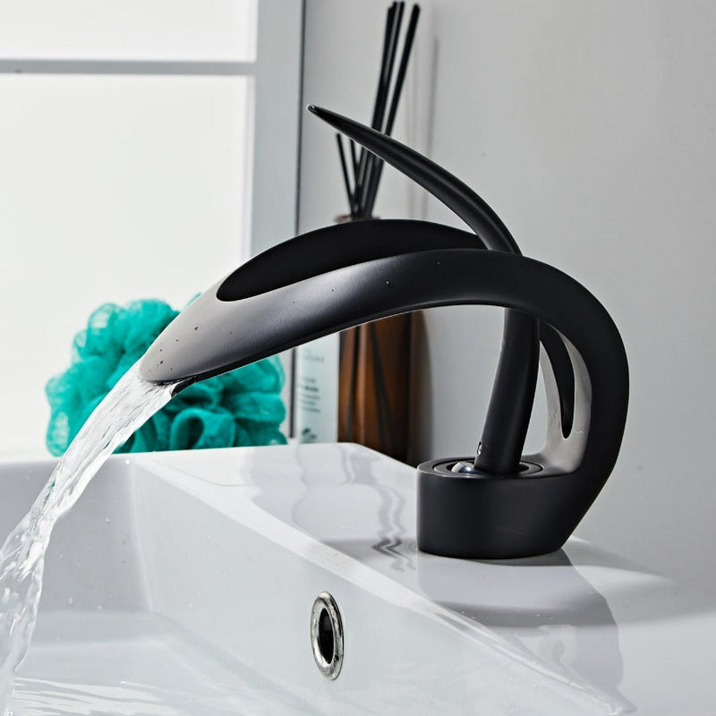 Modern Curved Bathroom Faucet