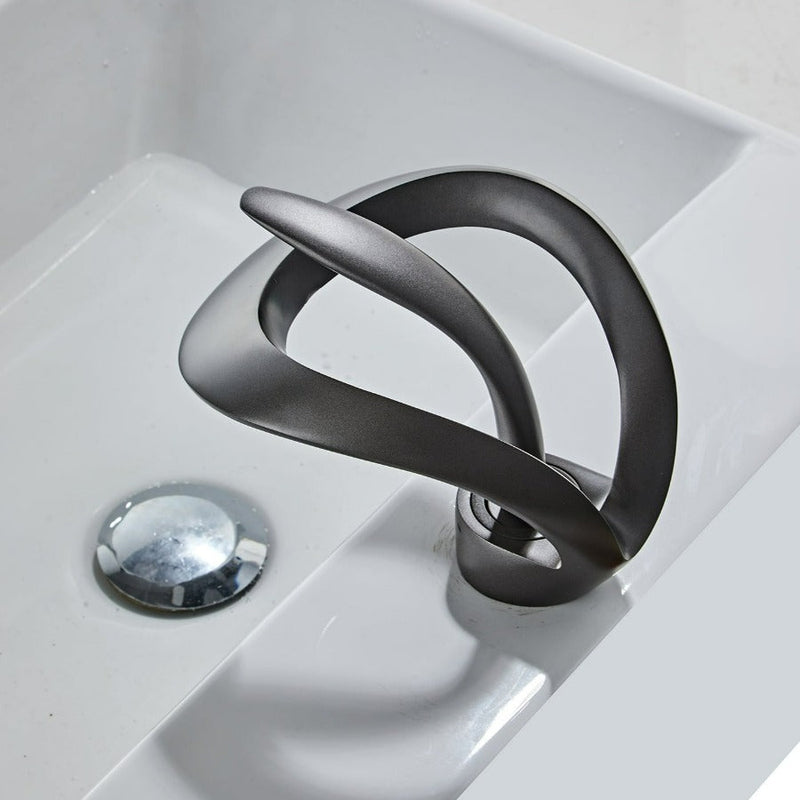 Modern Curved Bathroom Faucet