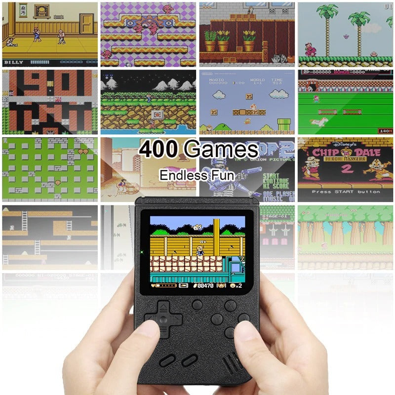 Handheld Retro Game Console with Built-In 400+ Classic Games