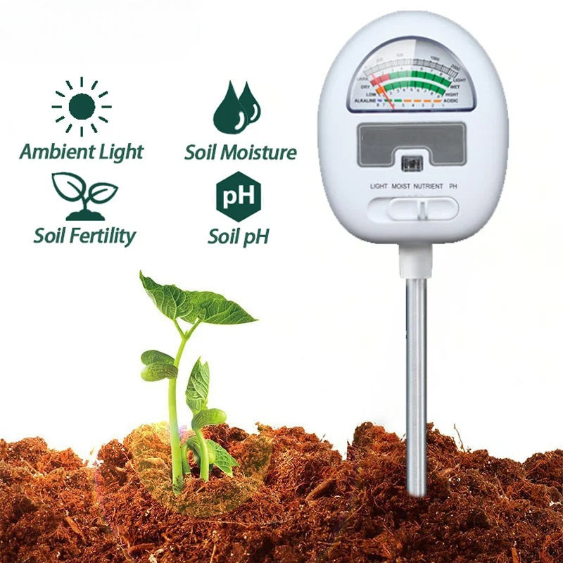 4-In-1 Smart Soil Meter for Precise Plant Care Monitoring