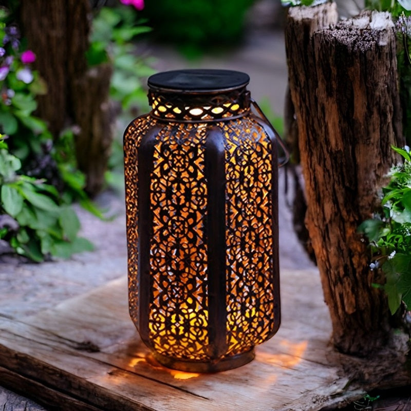 Solar Retro LED Hanging Lantern