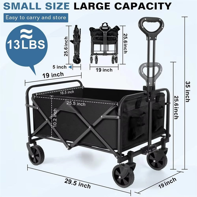 Heavy-Duty Foldable Wagon with All-Terrain Wheels